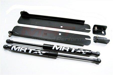MRT Engineering No Drill Hood Struts - Black (94-04 Mustang)