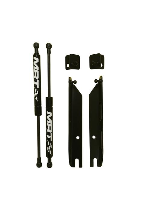 MRT Engineering 80A012-BlackCF No Drill Hood Struts -Carbon Fiber Effect (2005-2014 Mustang / 2007-2014 Shelby GT500)