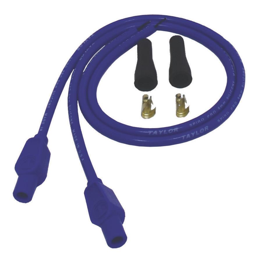 TAYLOR CABLE 8mm Spiro-Pro blue MC univ 180 Spark Plug Wires - 10655
