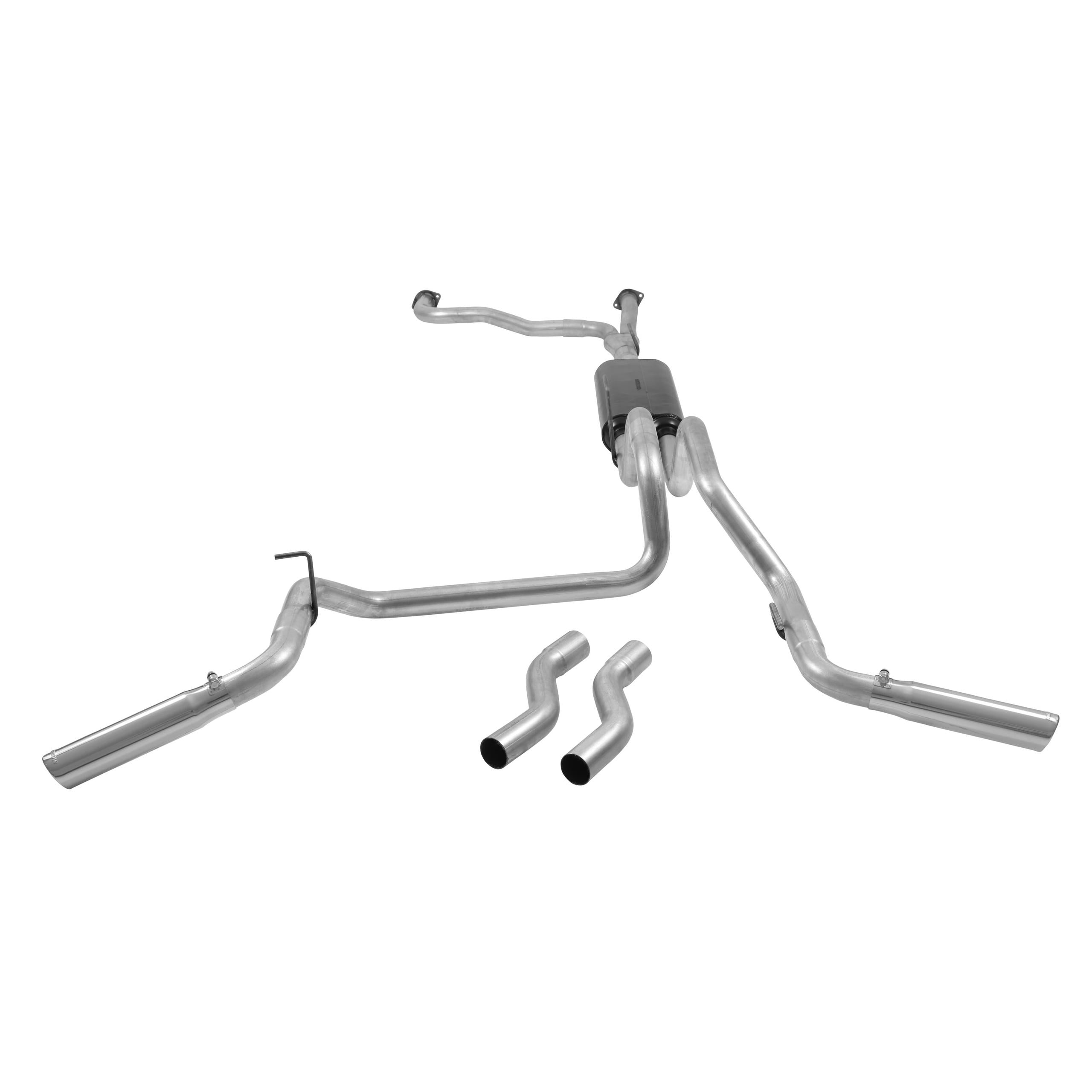 Flowmaster Cat-back System - Dual Rear/Side Exit - American Thunder - Moderate Sound