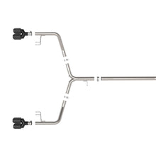 AFE Takeda 3 IN to 2-1/2 IN 304 Stainless Steel Axle-Back Exhaust w/ Carbon Tip (2021-2024 K5 GT) - 49-37043-C