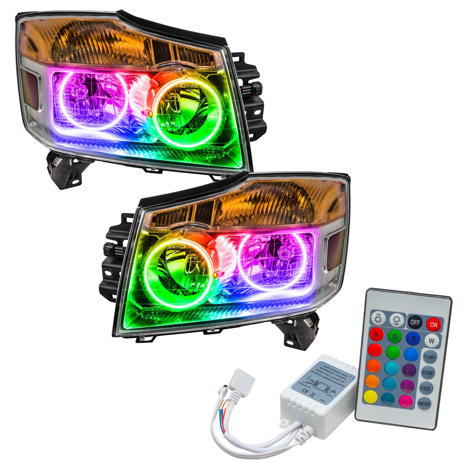 Oracle Lighting Smd Pre-Assembled Headlights, Colorshift - Simple (2008-2015 Armada) - 8106-504