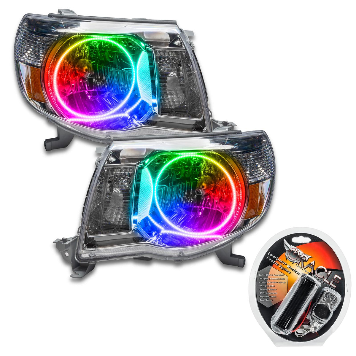 Oracle Lighting Smd Pre-Assembled Headlights, Colorshift (2005-2011 Tacoma) - 8109-330