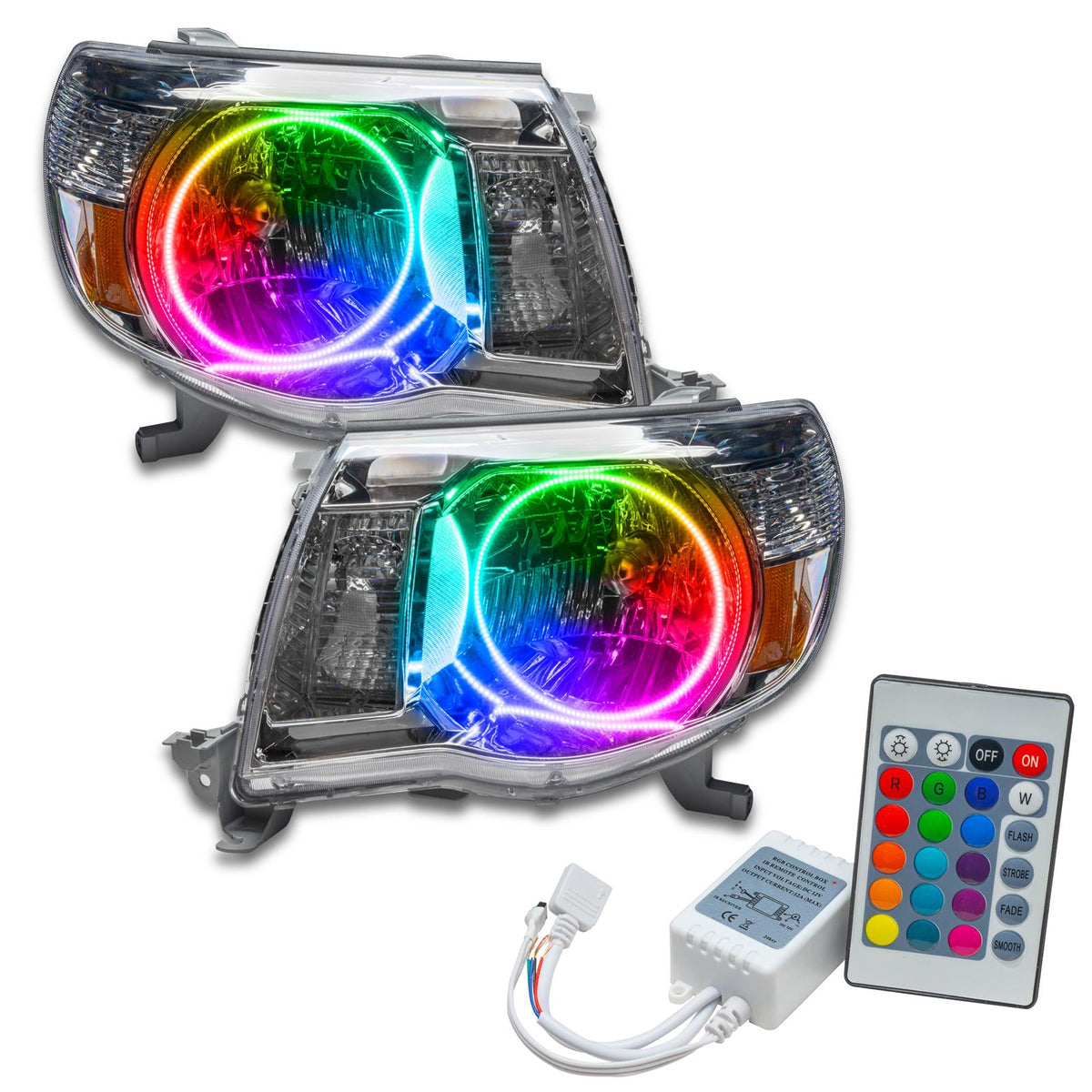 Oracle Lighting Smd Pre-Assembled Headlights, Colorshift - Simple (2005-2011 Tacoma) - 8109-504