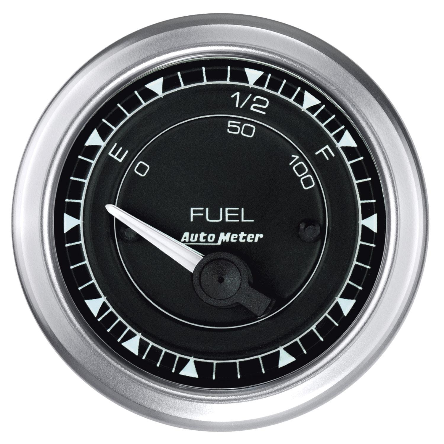 Auto Meter 2-1/16" FUEL LEVEL, 73 E 8-12F Ω, CHRONO - 8115