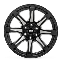 Rough Country 81 Series Wheel One-Piece Semi Gloss Black w/machined spokes 20x9 5x150 +18m (2007-2013 Tundra) - 81201805M