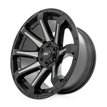 Rough Country 81 Series Wheel One-Piece Semi Gloss Black w/machined spokes 20x9 5x150 +18m (2007-2013 Tundra) - 81201805M