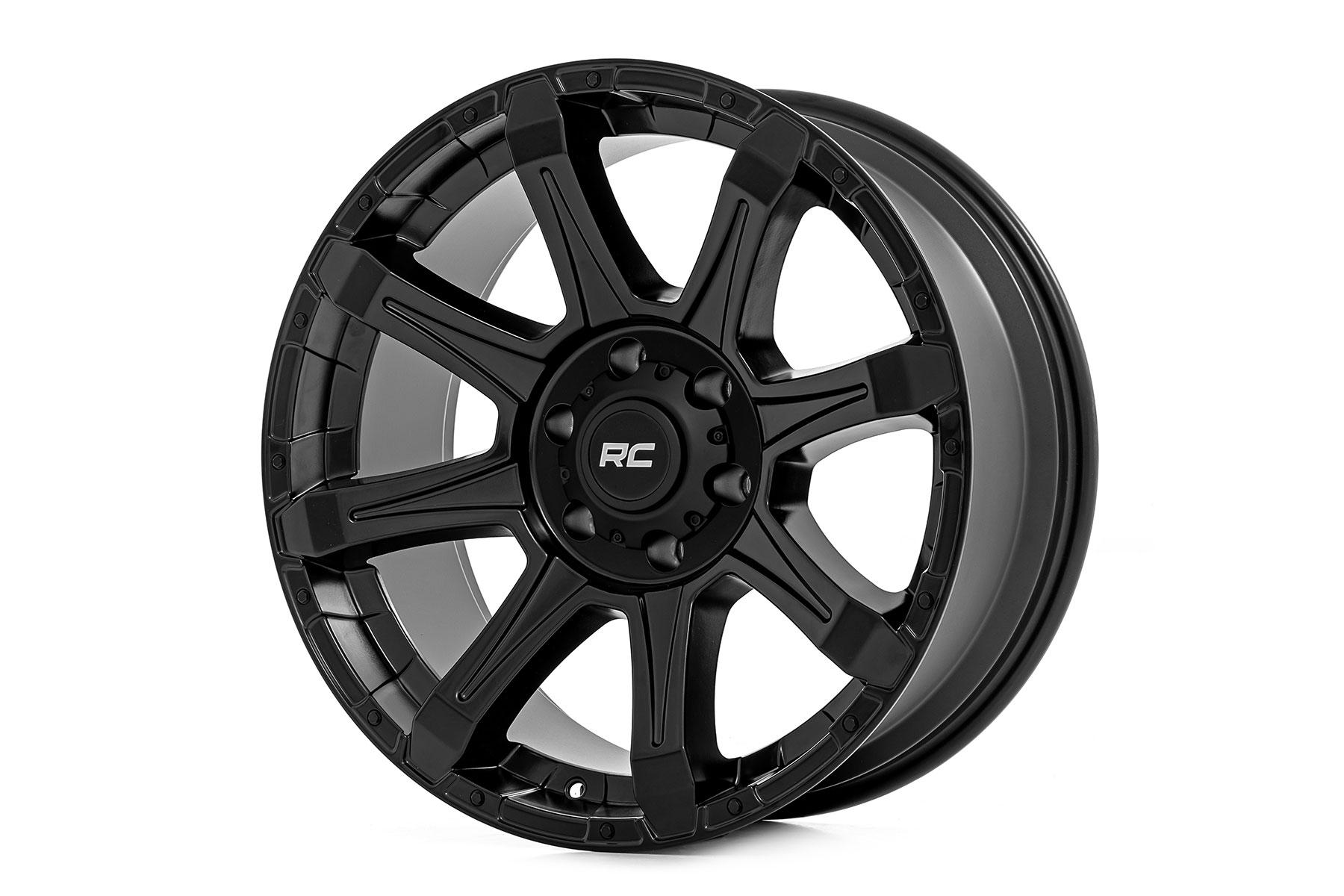 Rough Country 81 Series Wheel One-Piece Semi Gloss Black 20x10 6x135 -25mm (2003-2012 Expedition, F-150) - 81202417A