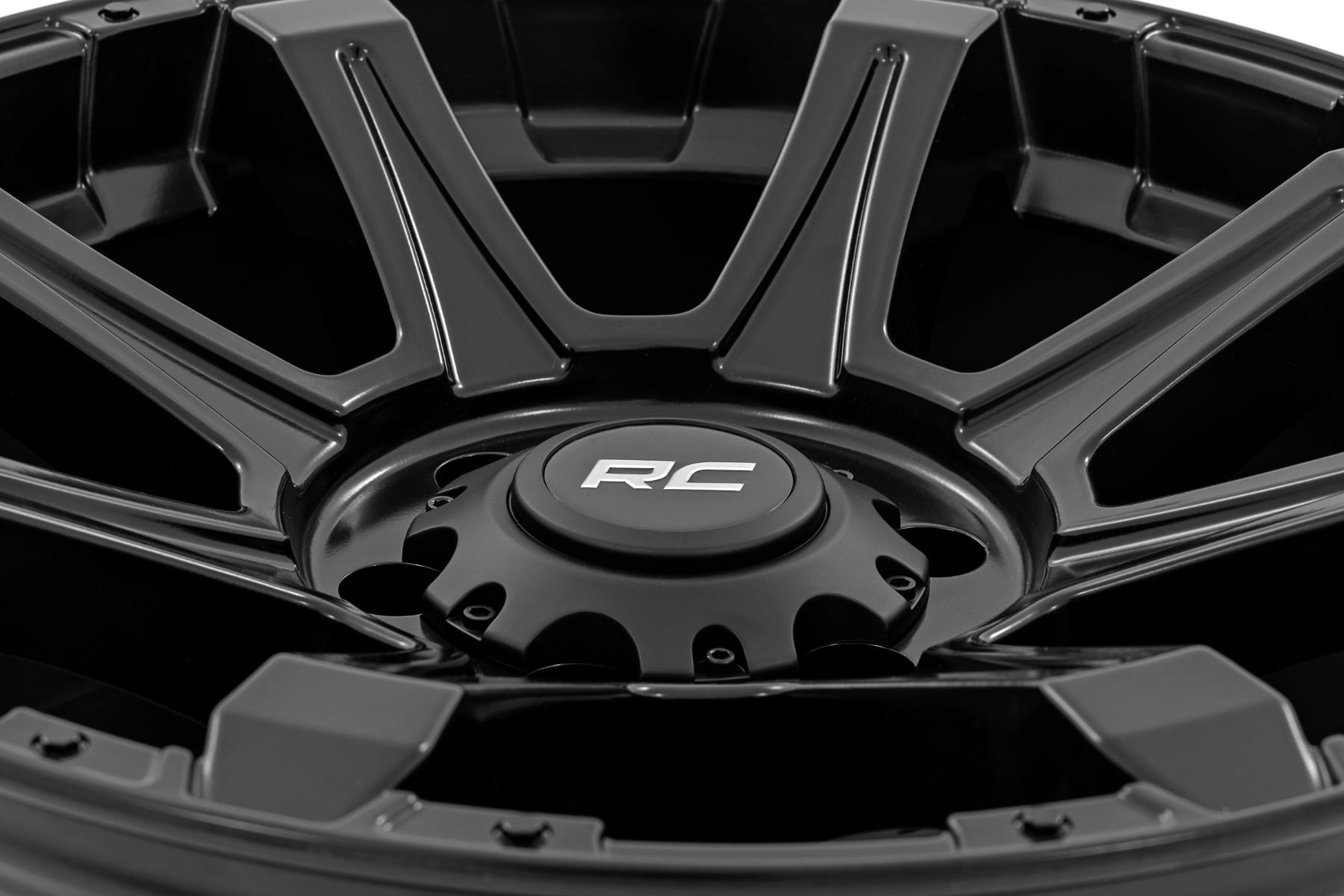 Rough Country 81 Series Wheel One-Piece Semi Gloss Black 20x10 6x135 -25mm (2003-2012 Expedition, F-150) - 81202417A