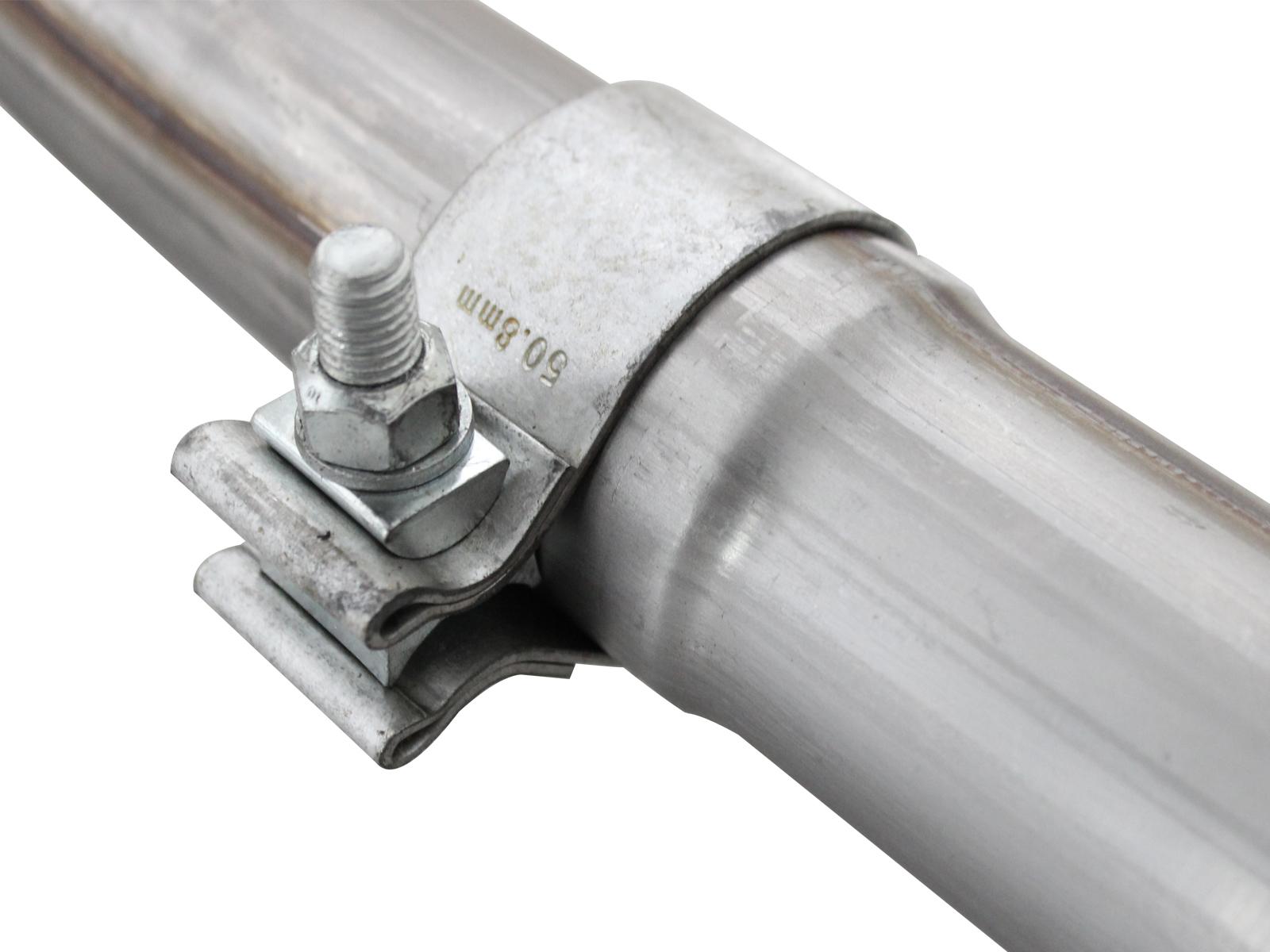 AFE Twisted Steel 2 IN to 2-1/2 IN 409 Stainless Steel Y-Pipe (2012-2018 Wrangler JK, Wrangler) - 48-46208