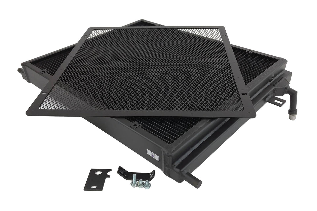 CSF Heat Exchanger (BMW B58/B48 Front Mount Heat Exchanger w/ rock guard (Triple-pass)(BLACK)) - 8131B