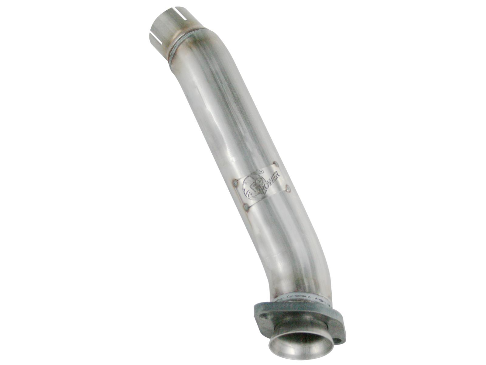 AFE Twisted Steel 2-1/2 IN Aluminized Steel Loop-Delete Downpipe - 48-06209