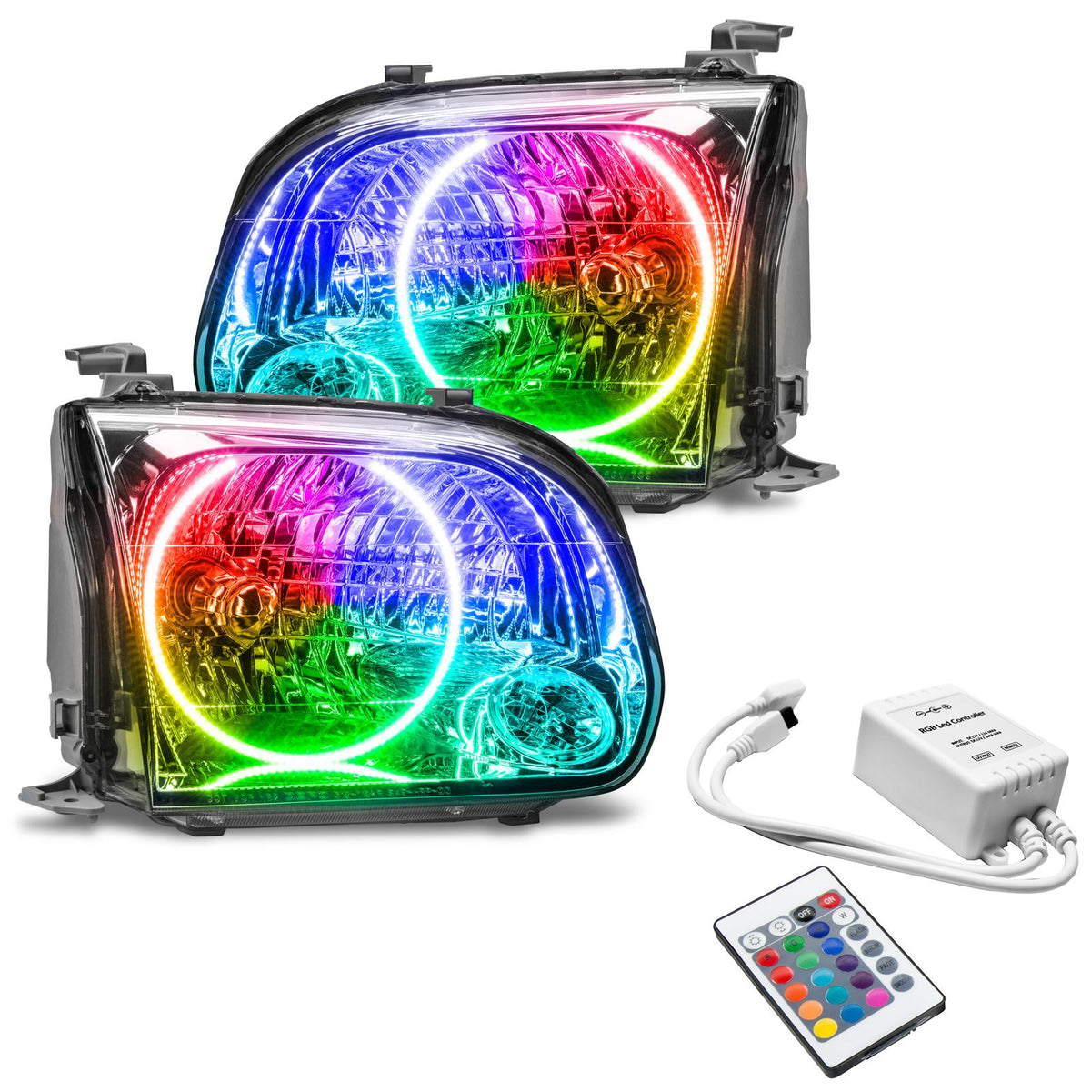 Oracle Lighting Smd Pre-Assembled Headlights, Colorshift - Simple (2005-2006 Tundra) - 8156-504
