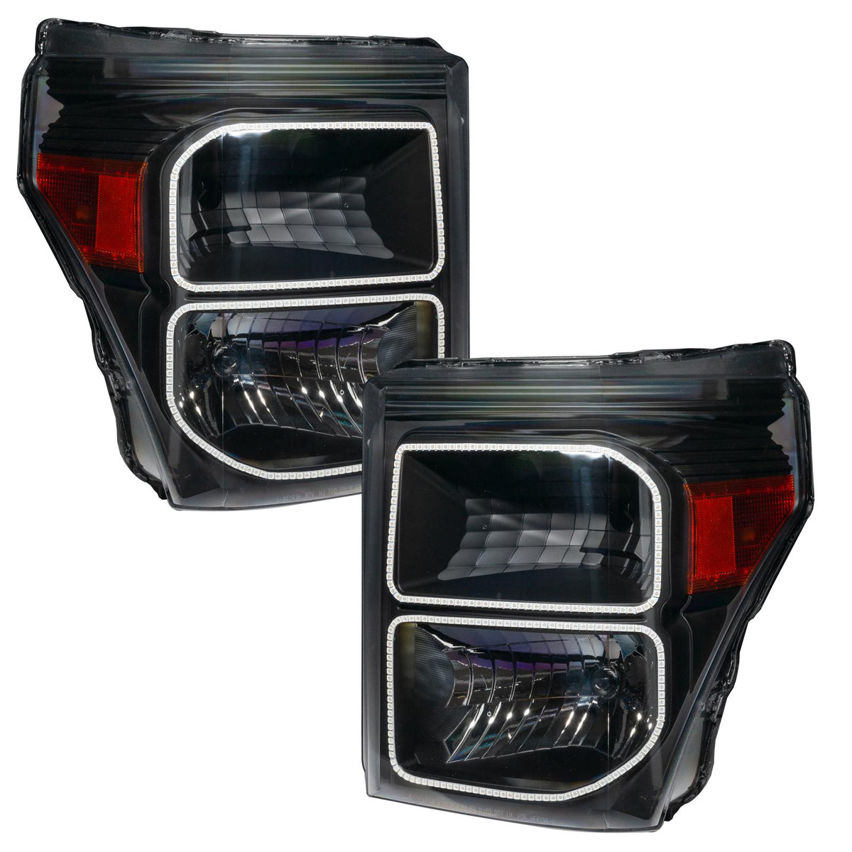 Oracle Lighting Led Pre-Assembled Headlights, Black, White (2011-2016 F-250 Super Duty, F-350, F-350 Super Duty) - 8159-001