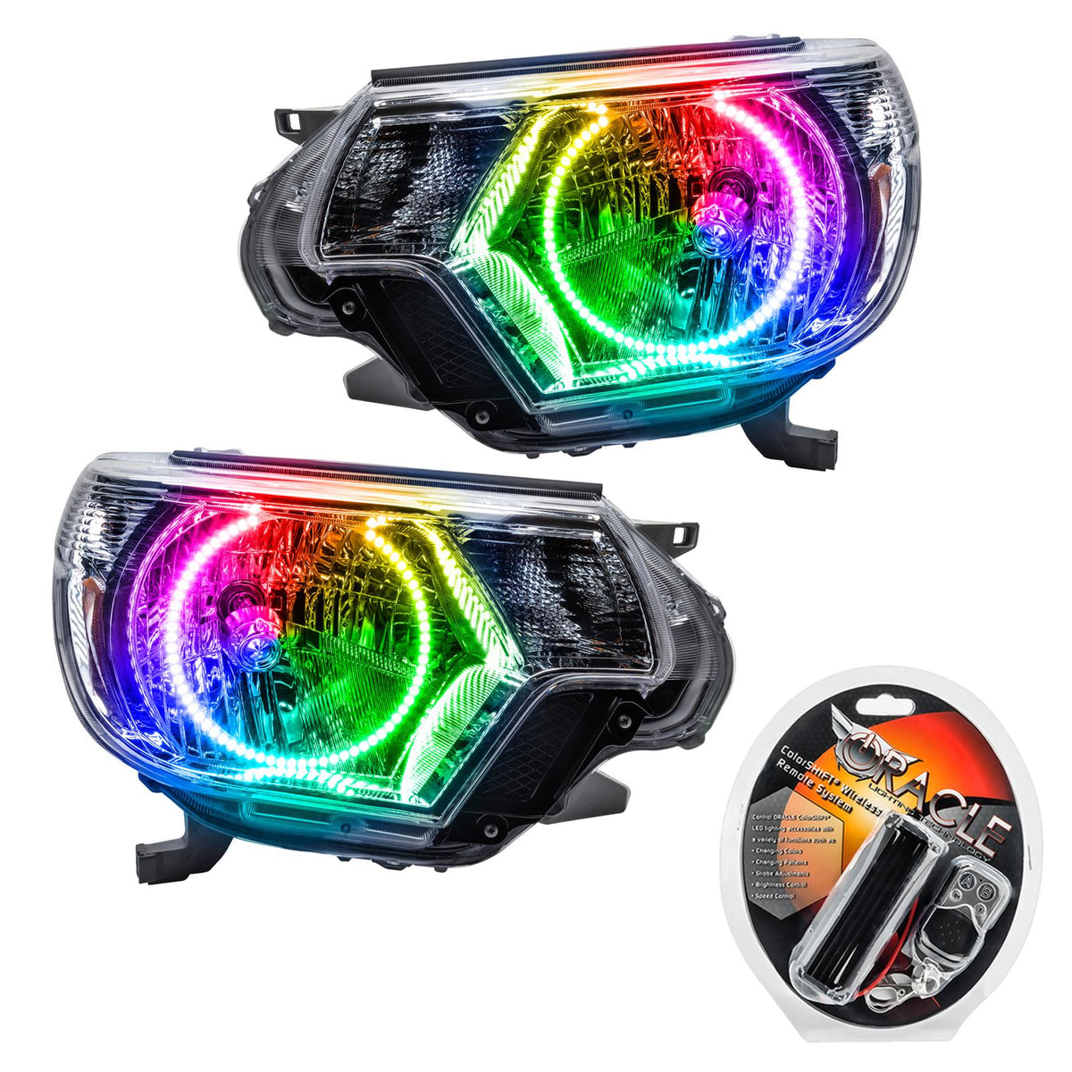 Oracle Lighting Smd Pre-Assembled Headlights, Colorshift (2012-2015 Tacoma) - 8163-330