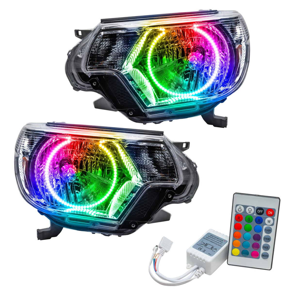 Oracle Lighting Smd Pre-Assembled Headlights, Colorshift - Simple (2012-2015 Tacoma) - 8163-504