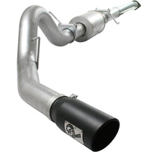 AFE ATLAS 4 IN Aluminized Steel Cat-Back Exhaust System w/ Muffler & Black Tip (2011-2014 F-150) - 49-03041-B