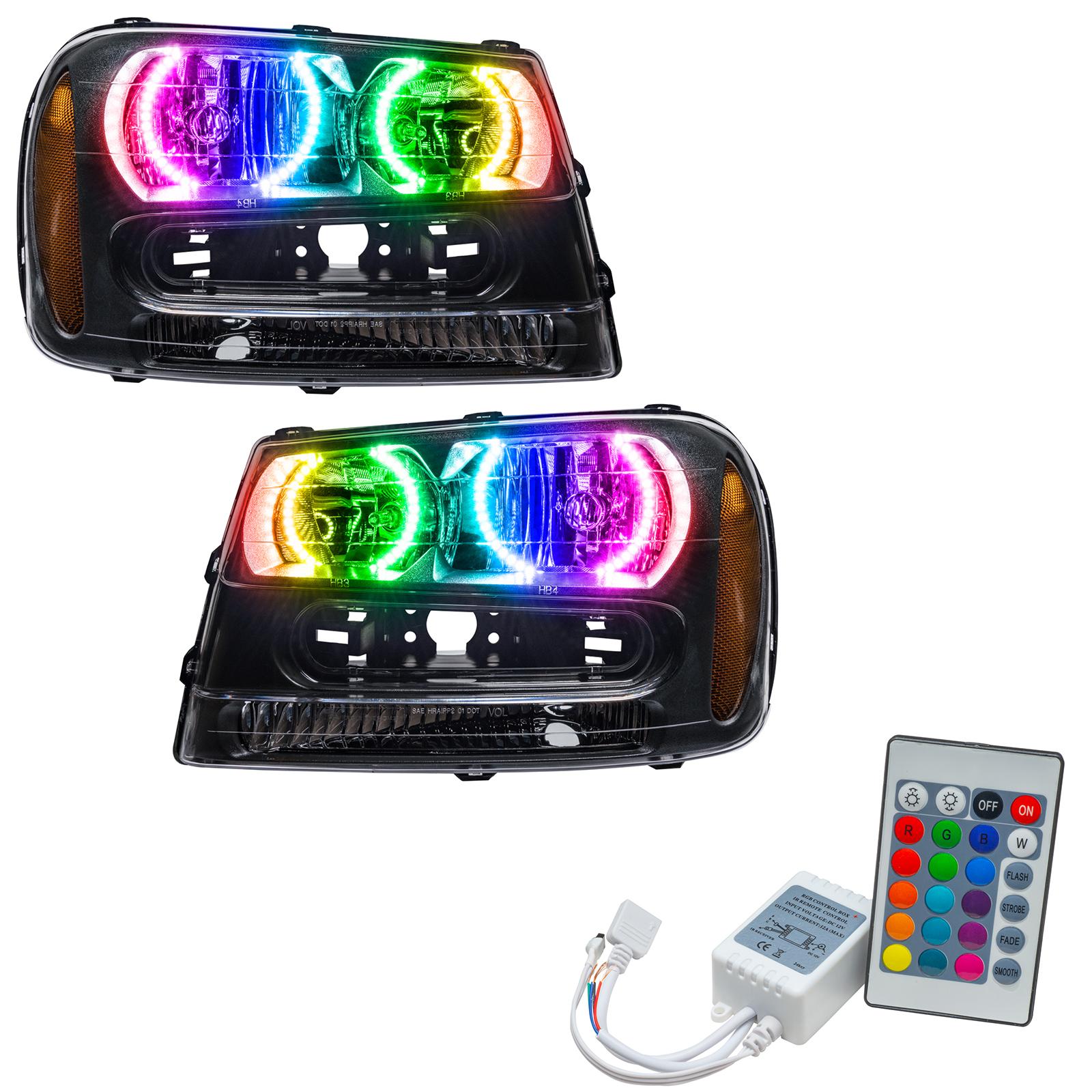 Oracle Lighting Smd Pre-Assembled Headlights, Colorshift - Simple (2002-2009 Trailblazer, Trailblazer EXT) - 8168-504