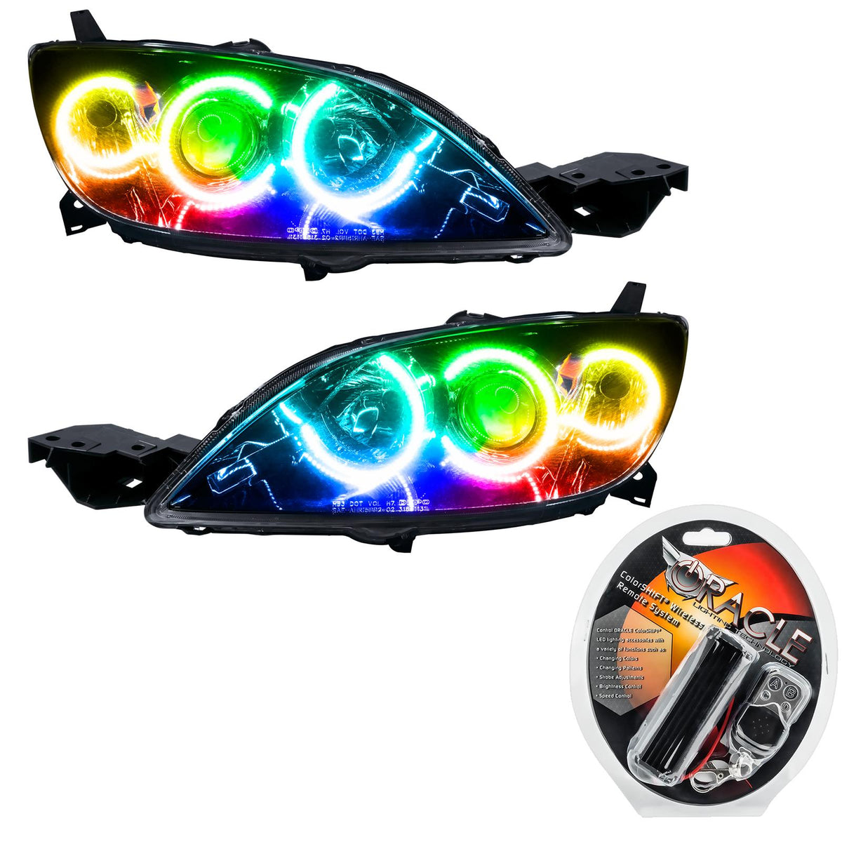 Oracle Lighting Smd Pre-Assembled Headlights, Halogen Style, Colorshift (2004-2009 3) - 8174-330
