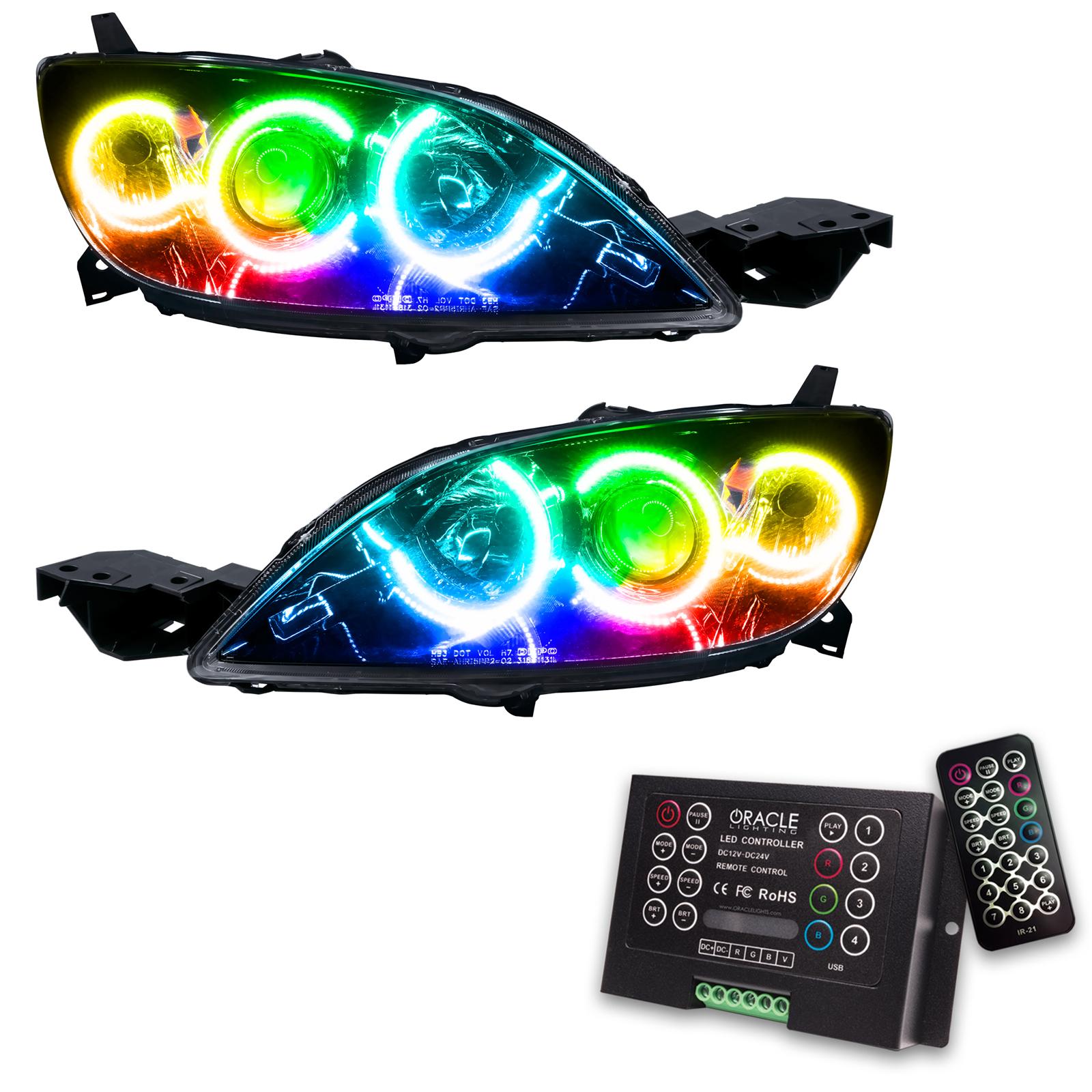 Oracle Lighting Smd Pre-Assembled Headlights, Halogen Style, Colorshift 2.0 (2004-2009 3) - 8174-333