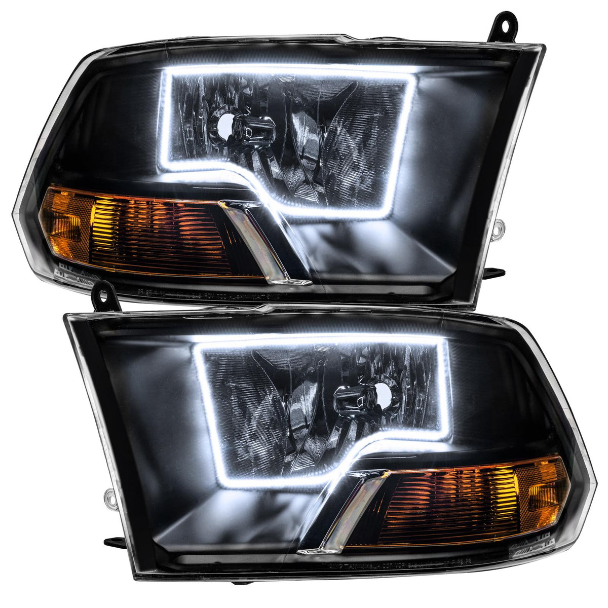 Oracle Lighting SMD Pre-Assembled Headlights, Black, White (2009 thru 2012 Dodge Ram) - 8180-001