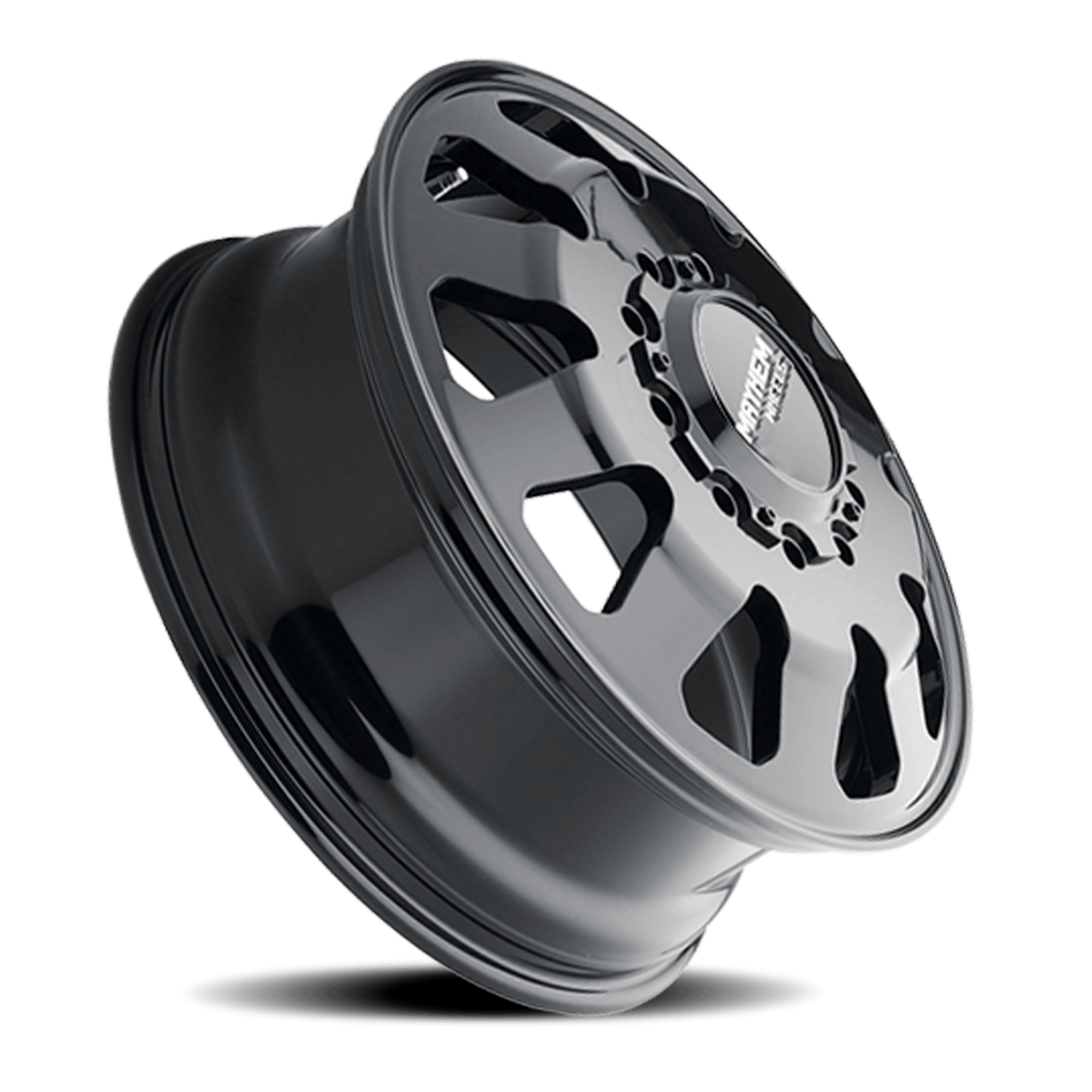 Mayhem Wheels 8181 Challenger Dually 22x8.25 / 10x225 BP / 169mm Offset / 170.1mm Hub Full Black Wheel - 8181-22820B