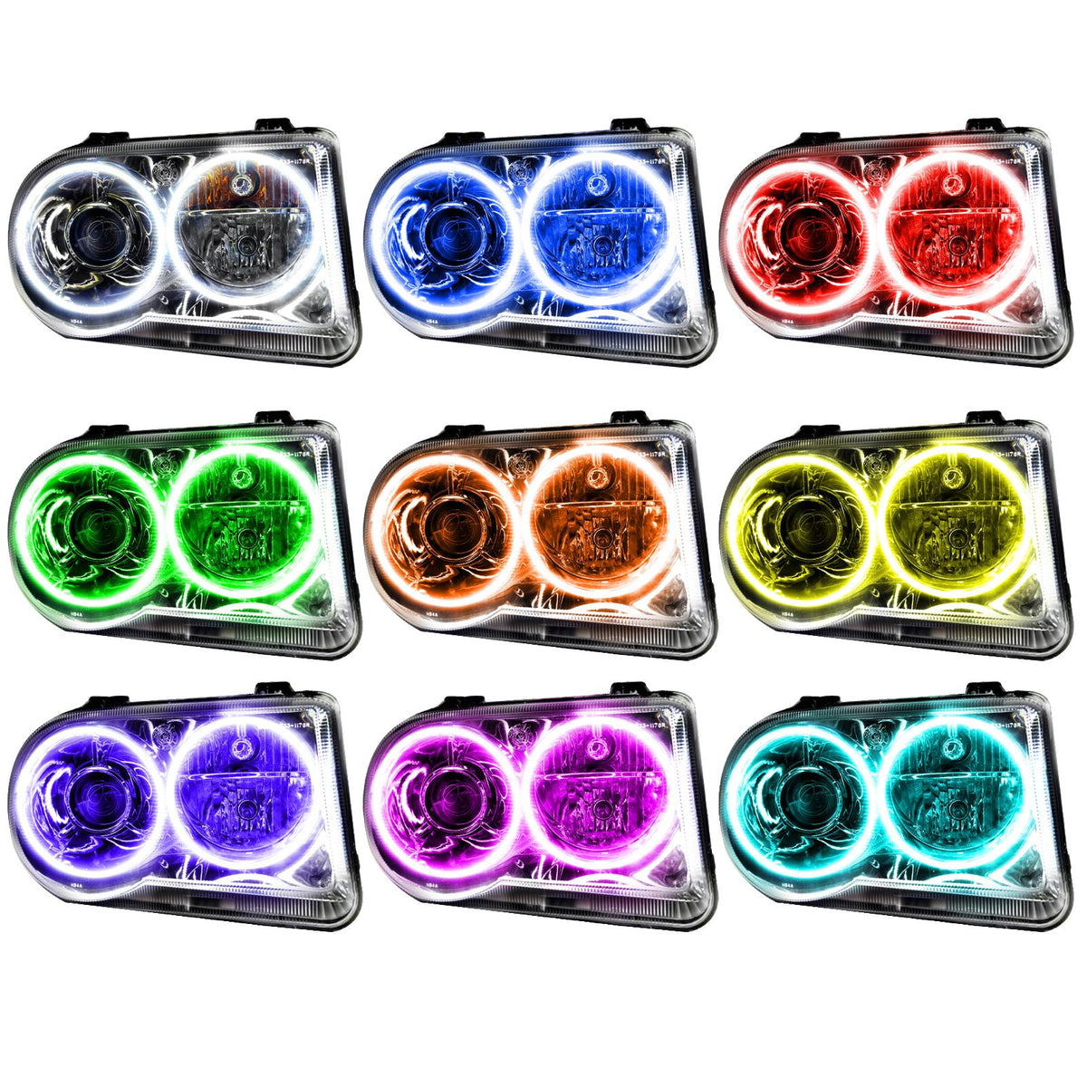 Oracle Lighting Smd Pre-Assembled Headlights, Hid, No Bulbs, Colorshift - Simple (2005-2019 300) - 8186-504