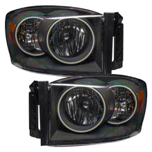 Oracle Lighting Smd Pre-Assembled Headlights, Black Bezel, Colorshift (2007-2008 Ram 1500, Ram 2500, Ram 3500, Ram 4000, Ram 4500, Ram 5500) - 8187-330