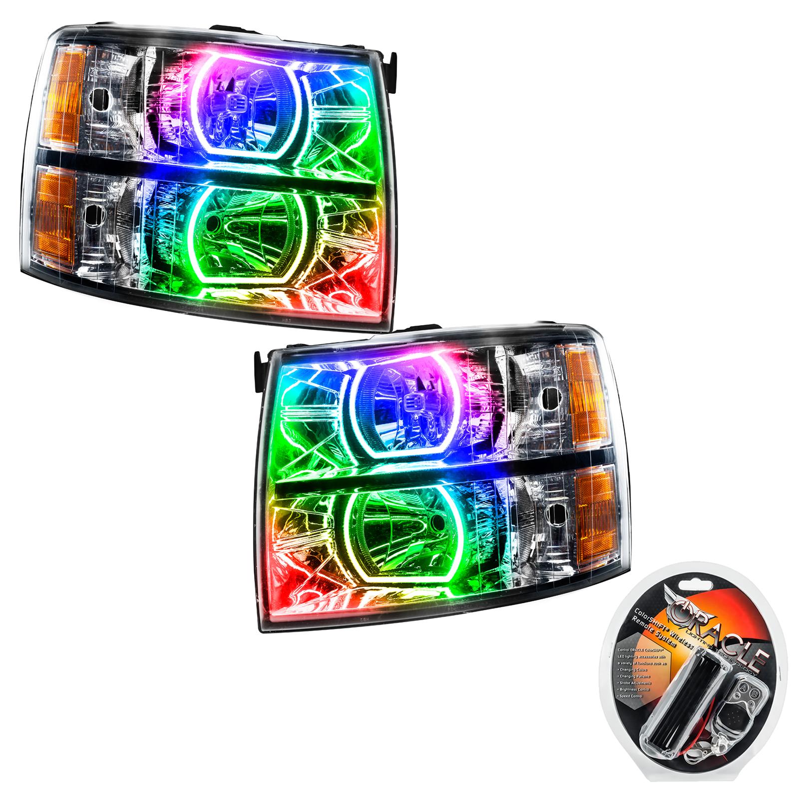 Oracle Lighting Smd Pre-Assembled Headlights, Square Style, Colorshift - 8188-330