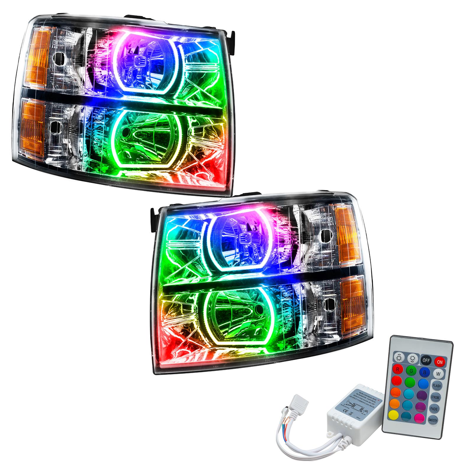 Oracle Lighting Smd Pre-Assembled Headlights, Square Style, Colorshift - Simple - 8188-504