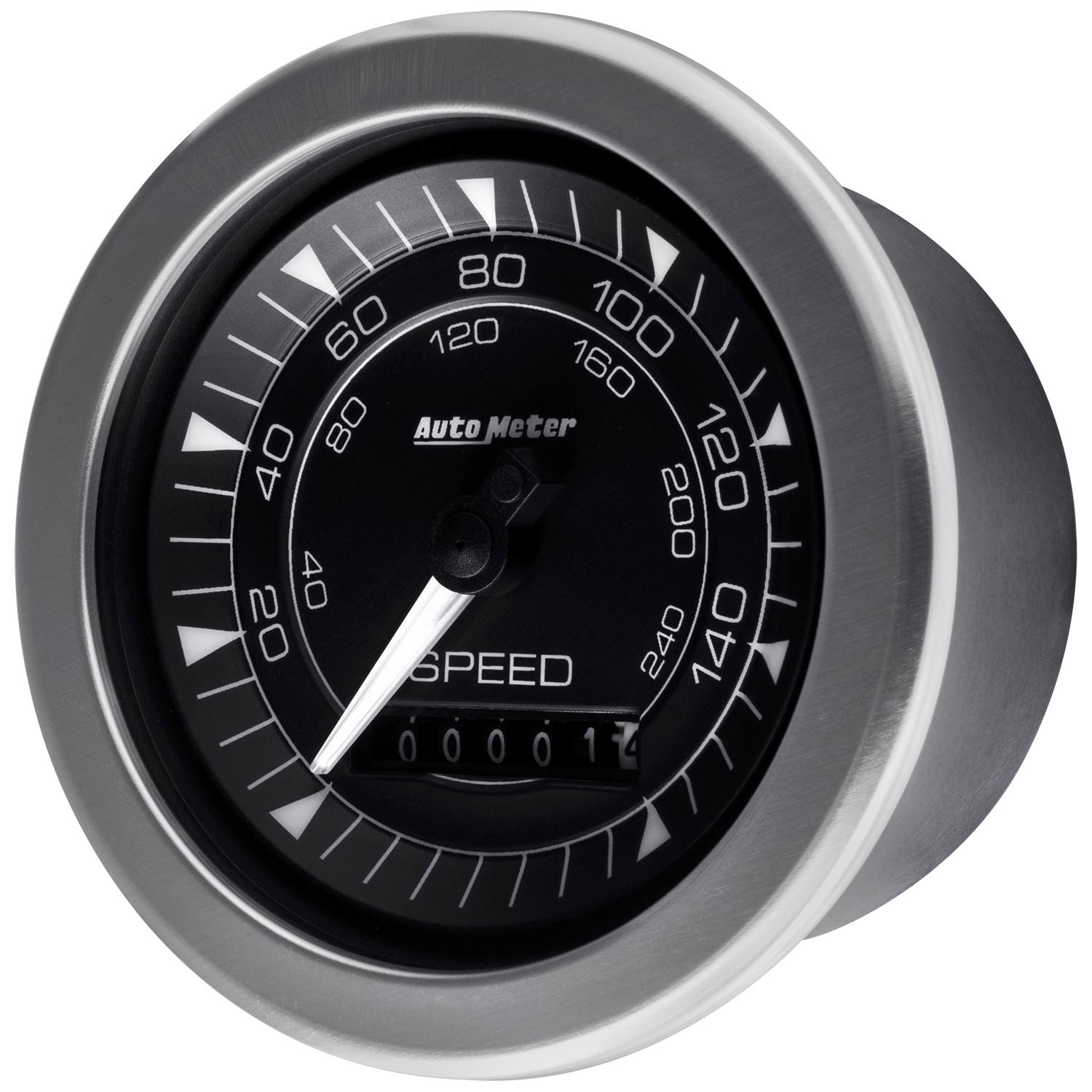 Auto Meter 3-3/8" SPEEDOMETER 160MPH ELEC. PROGRAMMABLE CHRONO - 8188