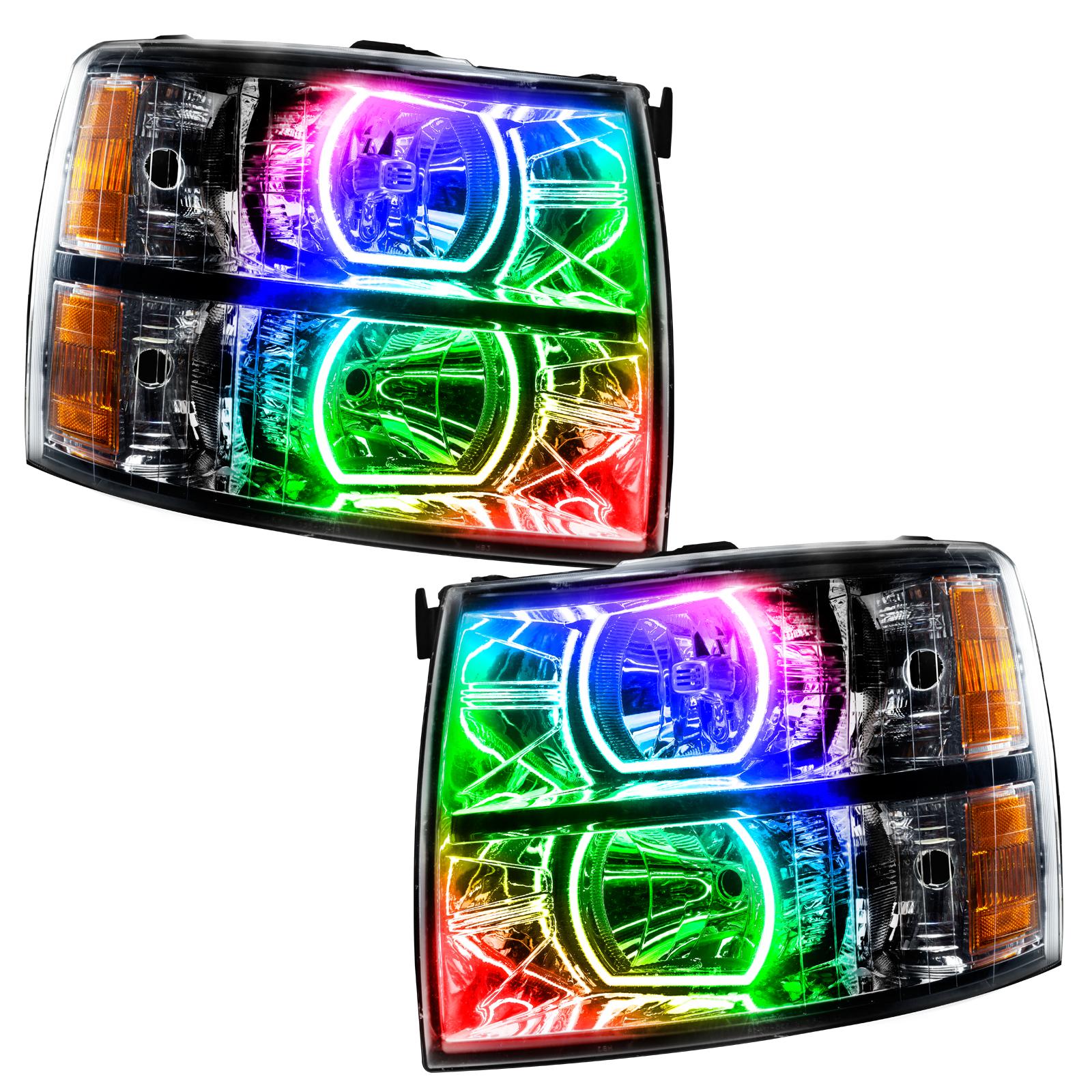 Oracle Lighting Smd Pre-Assembled Headlights, Black Bezel, Colorshift - No Controller - 8189-334