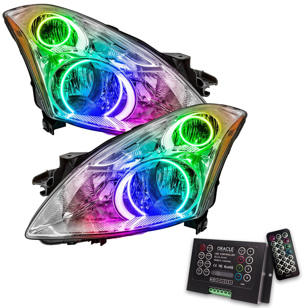 Oracle Lighting Smd Pre-Assembled Headlights, Colorshift 2.0 (2010-2012 Altima) - 8192-333