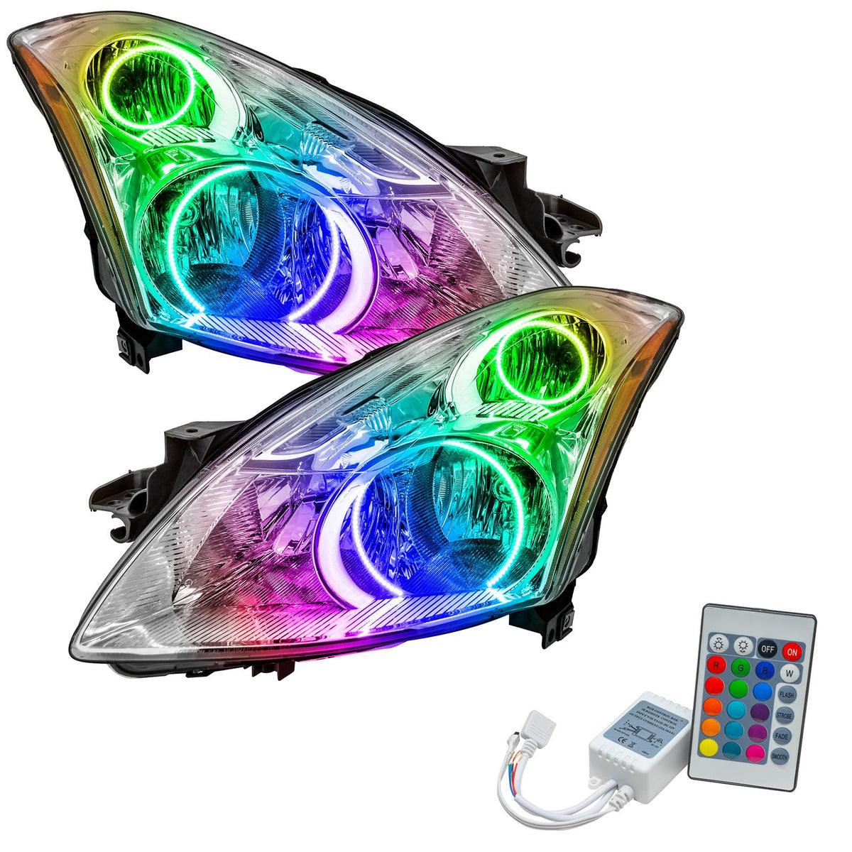 Oracle Lighting Smd Pre-Assembled Headlights, Colorshift - Simple (2010-2012 Altima) - 8192-504
