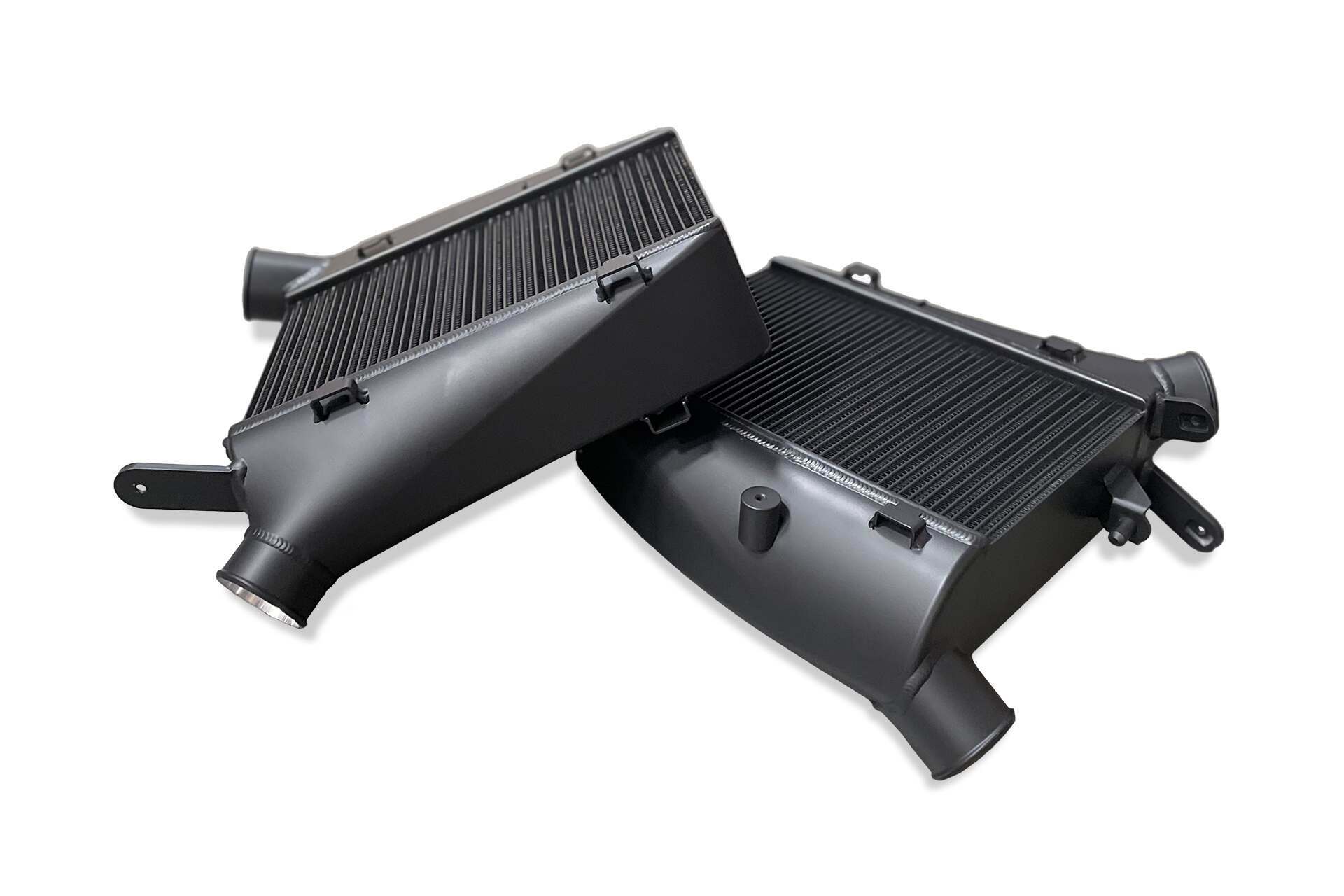 CSF Audi C8 RS6/RS7 High-Performance Twin Intercooler Set - Thermal Dispersion Black - 8194B
