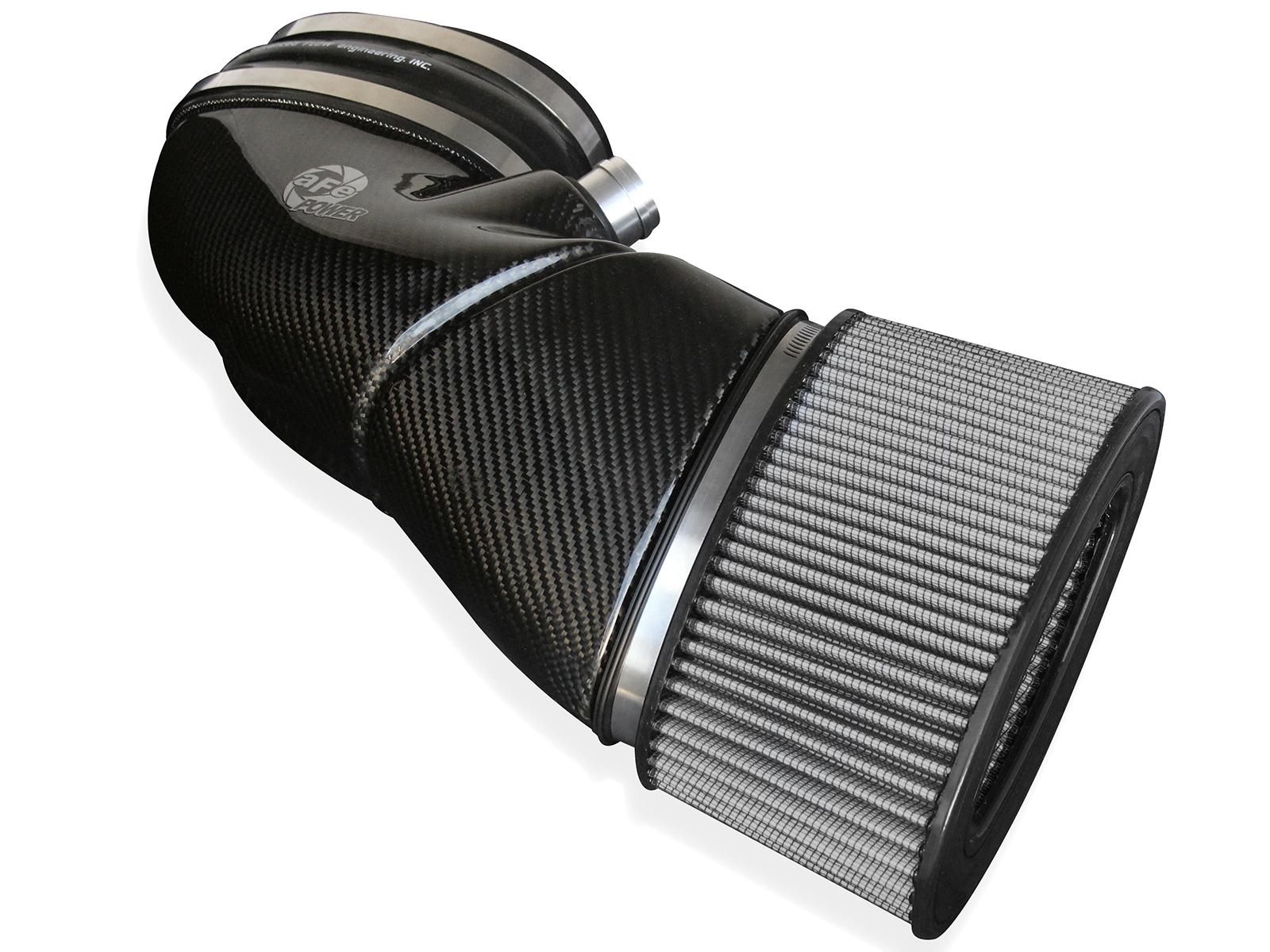 AFE Black Series Stage-2 Carbon Fiber Cold Air Intake System w/ Pro DRY S Media (2008-2013 M3) - 51-31662-C