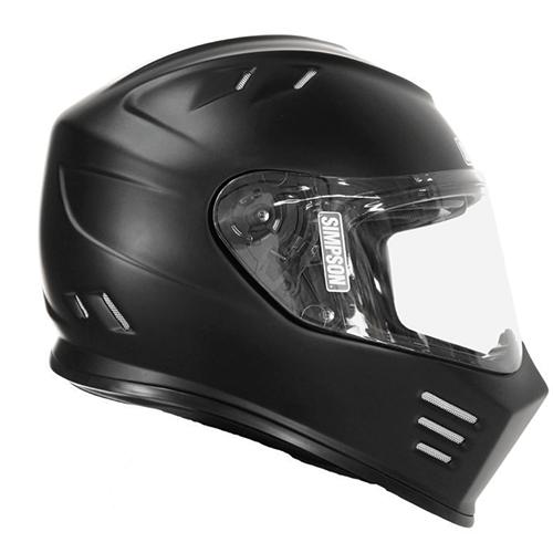 Simpson Racing Ghost Bandit Flat Black Motorcycle Helmet - Extra Small - GBDXS3