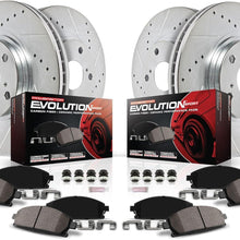 Power Stop Front and Rear Z23 Evolution Brake Kit (2020-2025 Explorer ST w/ 363mm Front and 350mm Rear Rotors) - K8694