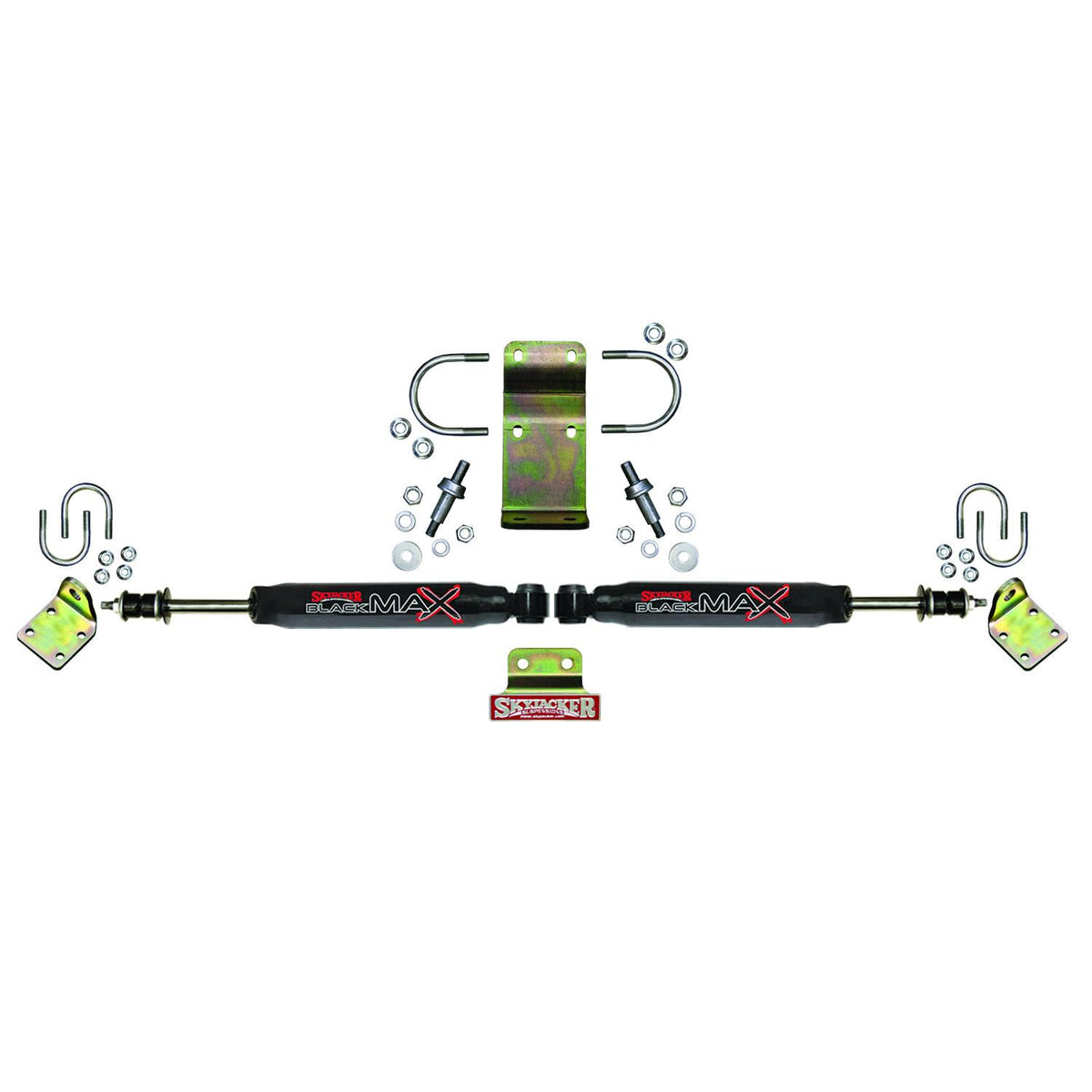 Skyjacker Steering Stabilizer Dual Kit Hardware Boots Not Incl. Due To Clearance Issues Black - 8208