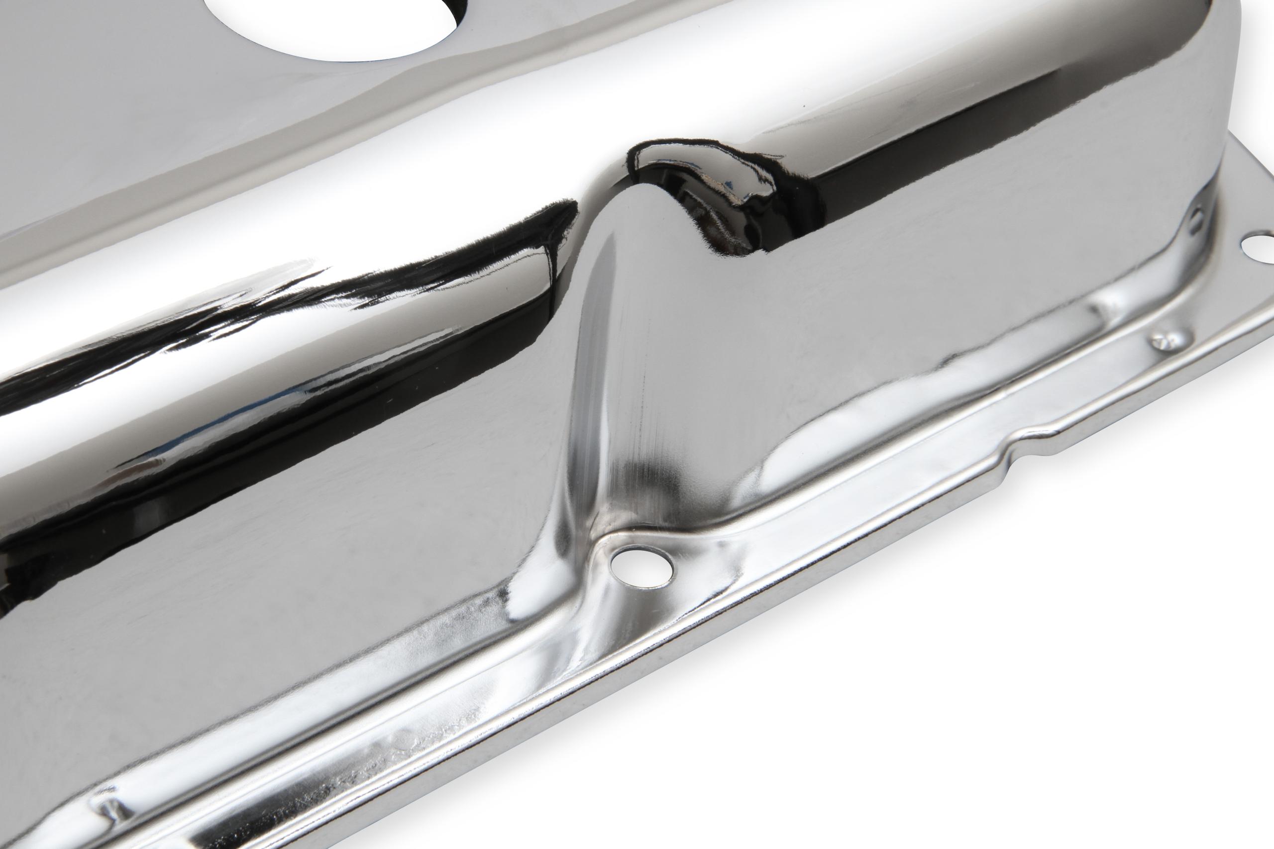 Mr. Gasket Chrome Valve Covers without Baffle.  - 9422