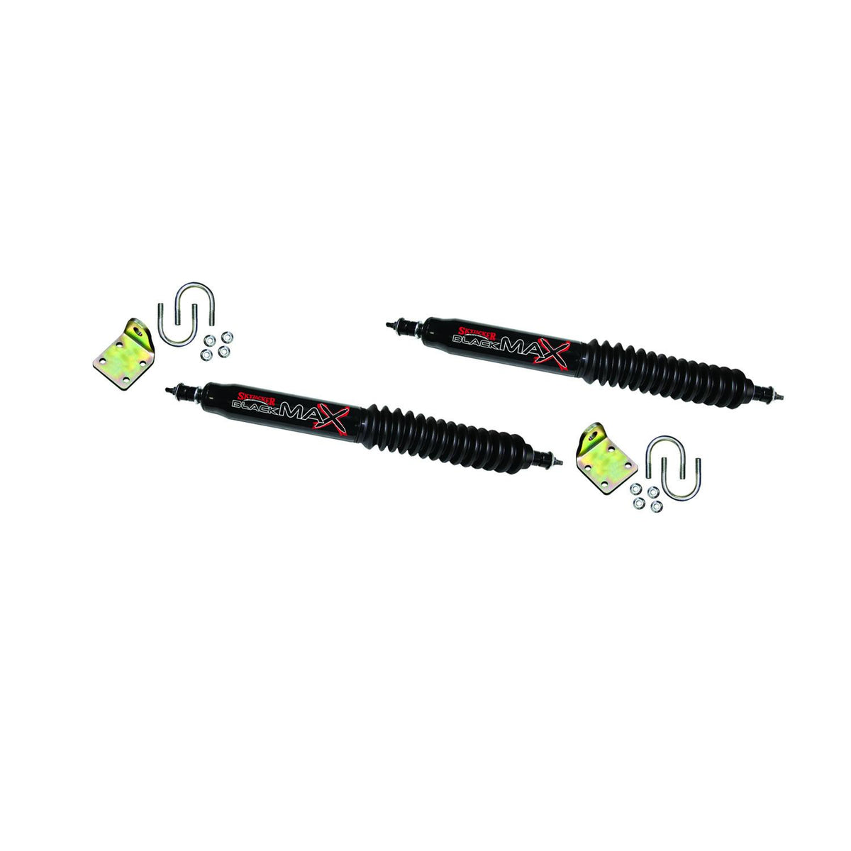 Skyjacker Steering Stabilizer Dual Kit Black Dual Kit 70-72 Ford F-100 75-79 Ford F-150 77-79 Ford F-100 78-79 Ford Bronco - 8210