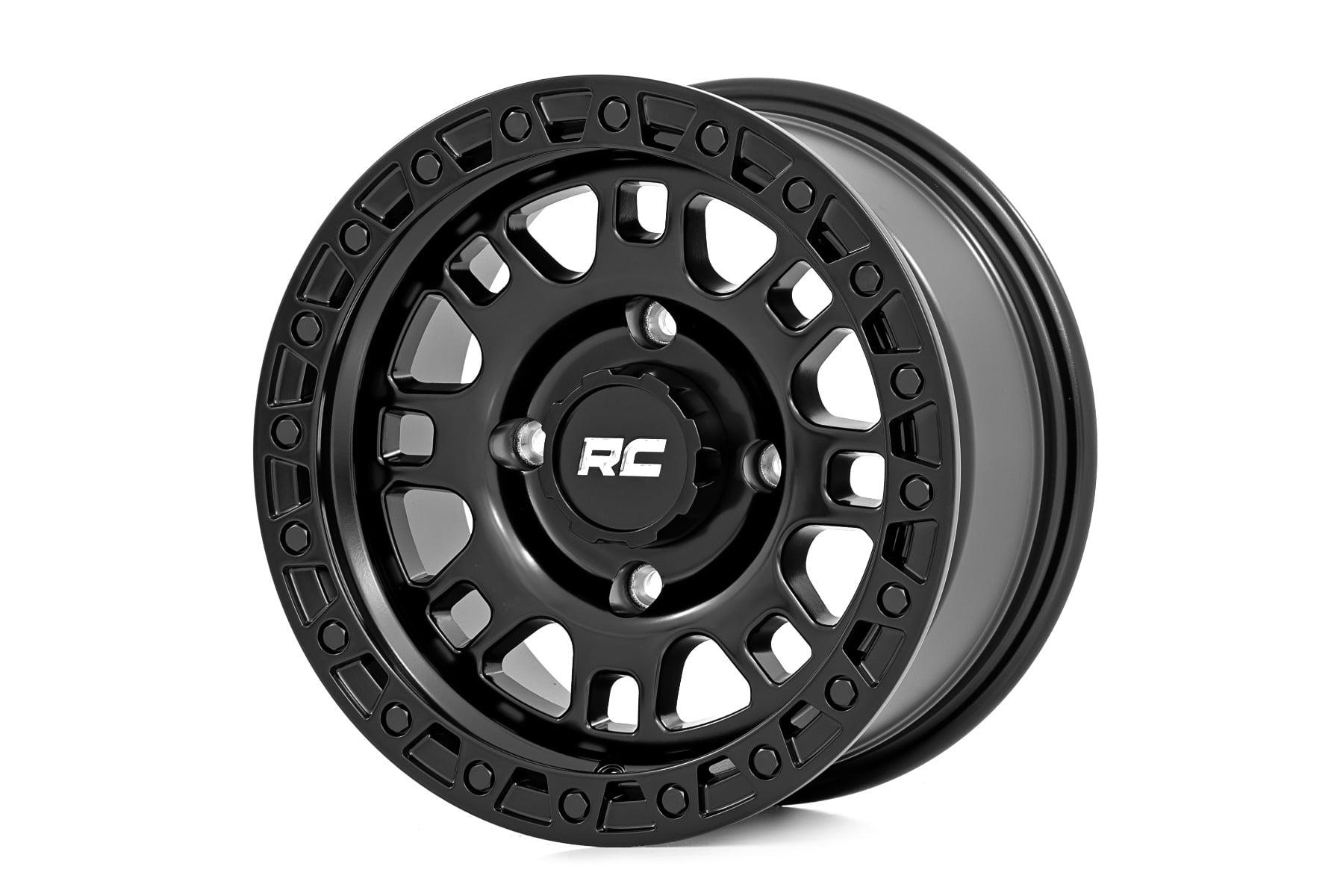 Rough Country 82 Series Wheel UTV Semi Gloss Black 15x7 4x110 +10mm (2017-2019 YXM700 Viking VI, YXM700 Viking EPS SE) - 82150735