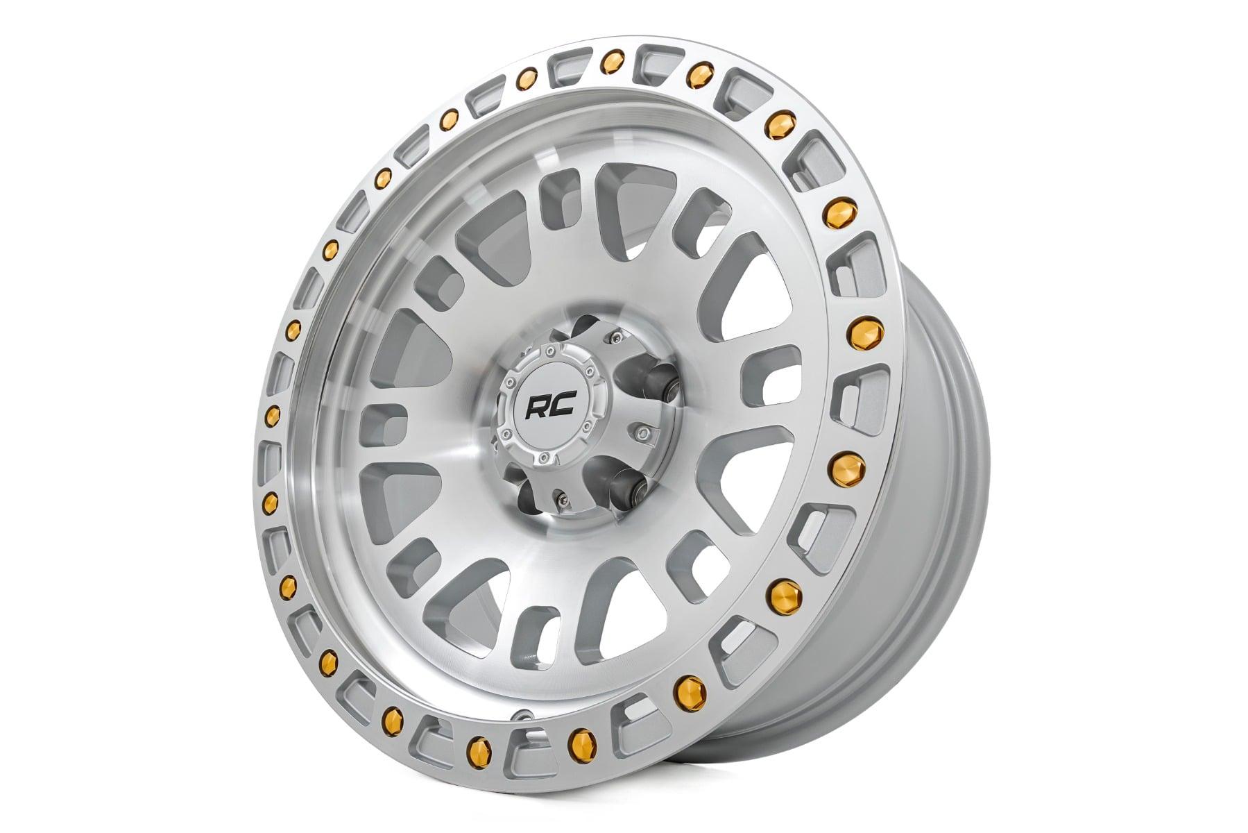 Rough Country 82 Series Wheel One-Piece Full Machined 17x9 5x4.5 -12mm (1960-1998 W100 Series, W100 Pickup, W100, Bronco II, Wagoneer, Cherokee, Pickup, Ranger, Wrangler, Comanche, Sonoma, Grand Cherokee, T100, Tacoma, B3000) - 82170913C