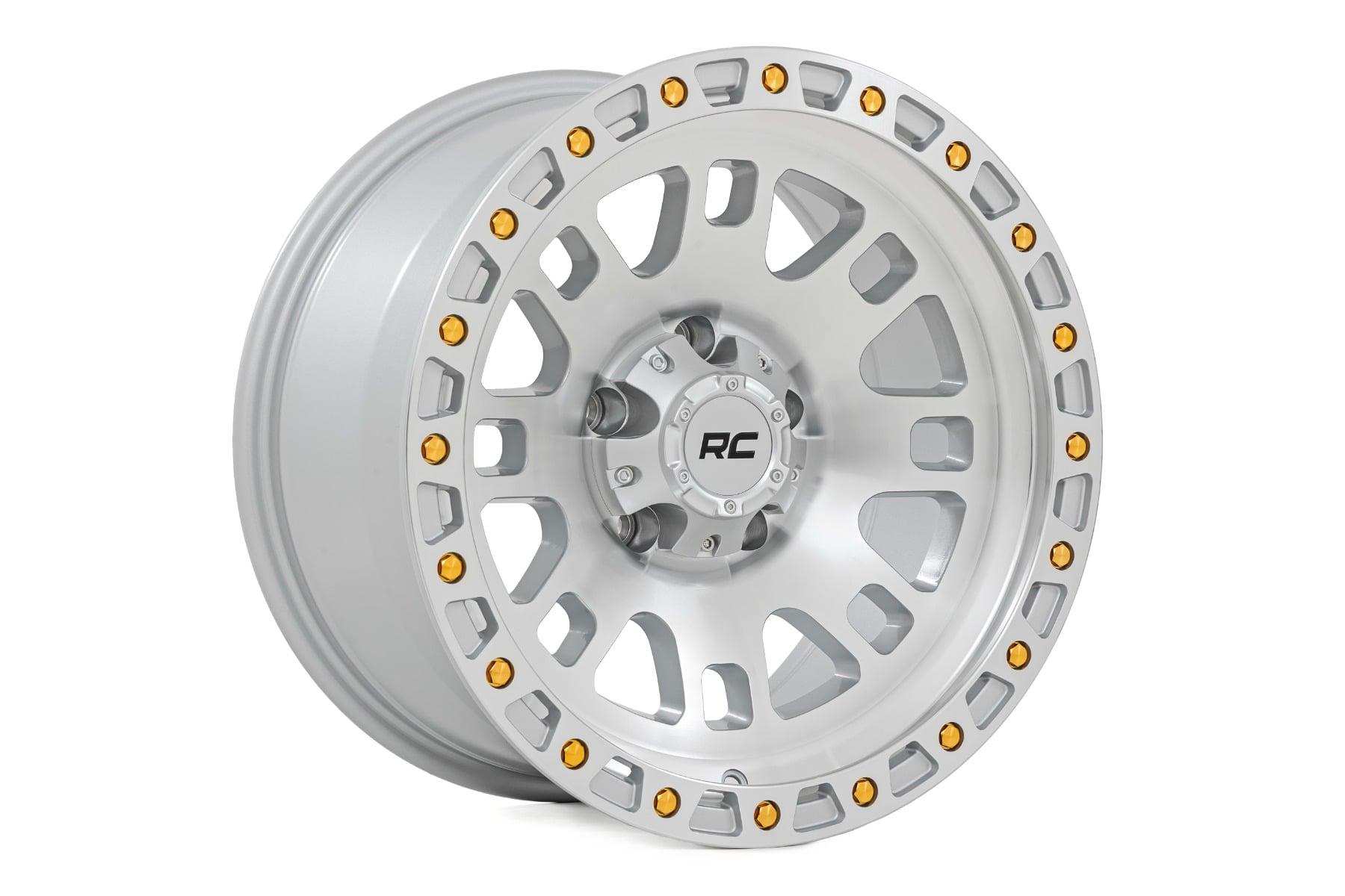 Rough Country 82 Series Wheel One-Piece Full Machined 17x9 5x4.5 -12mm (1960-1998 W100 Series, W100 Pickup, W100, Bronco II, Wagoneer, Cherokee, Pickup, Ranger, Wrangler, Comanche, Sonoma, Grand Cherokee, T100, Tacoma, B3000) - 82170913C