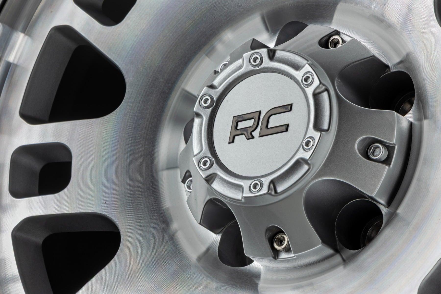 Rough Country 82 Series Wheel One-Piece Full Machined 17x9 5x4.5 -12mm (1960-1998 W100 Series, W100 Pickup, W100, Bronco II, Wagoneer, Cherokee, Pickup, Ranger, Wrangler, Comanche, Sonoma, Grand Cherokee, T100, Tacoma, B3000) - 82170913C