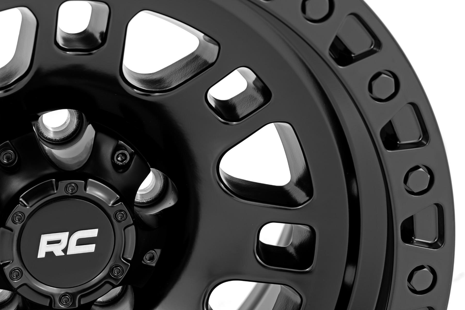 Rough Country 82 Series Wheel One-Piece Semi Gloss Black 18x9 6x135 0mm (2003-2012 Expedition, F-150) - 82180917