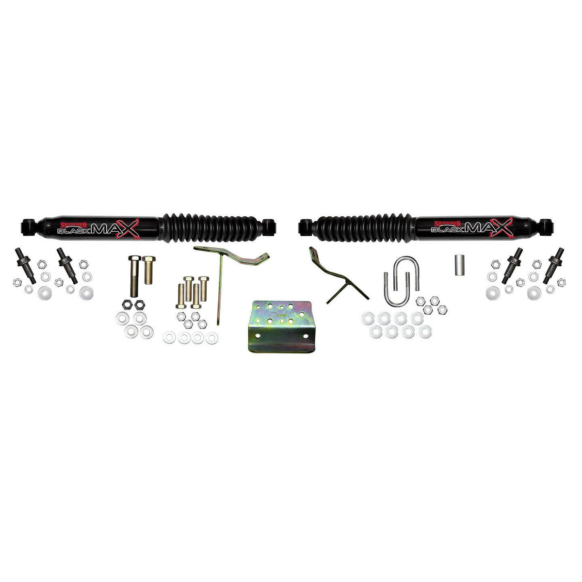 Skyjacker Steering Stabilizer Dual Kit Black  Dual Kit Incl. Mounting Brackets Mounting Hardware - 8239