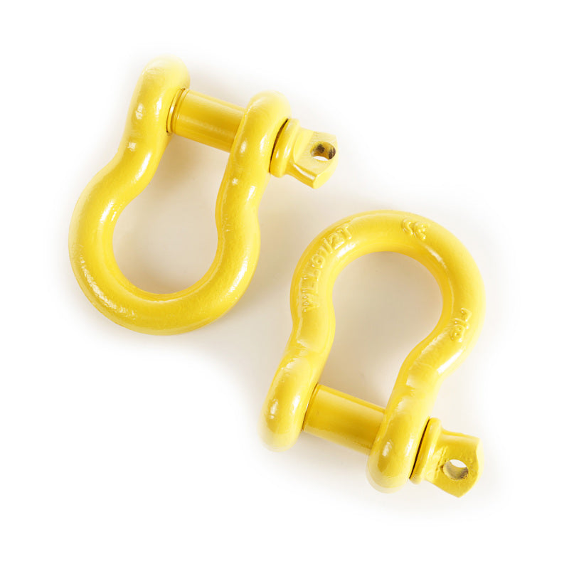 Rugged Ridge D-Ring Shackle Kit 7/8 Inch Yellow Pair - 11235.14