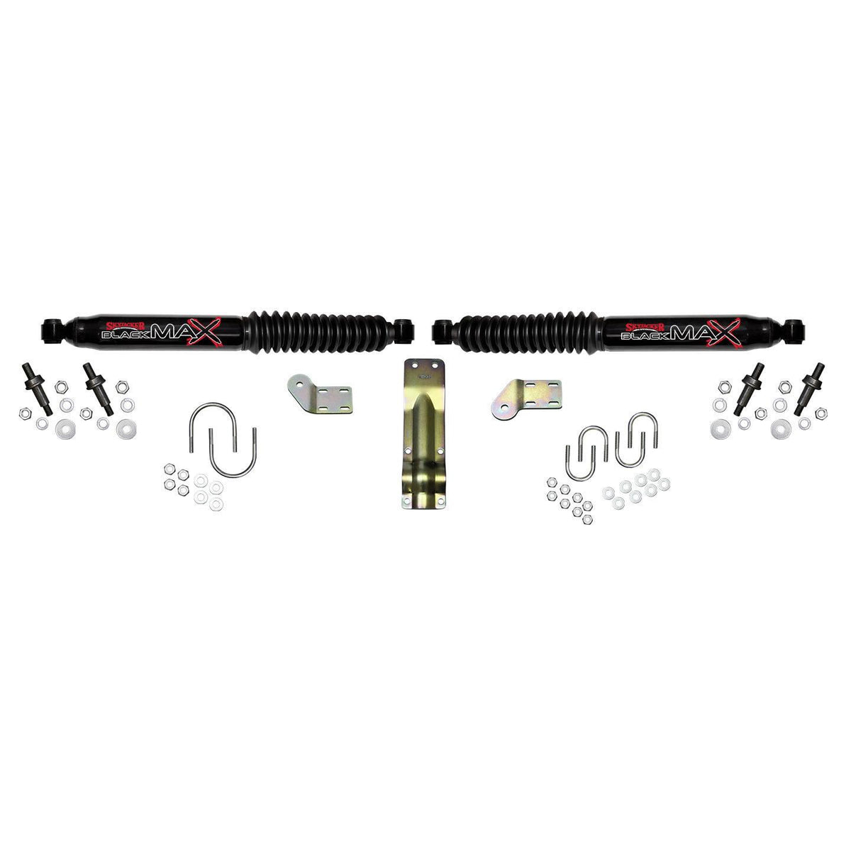 Skyjacker Steering Stabilizer Dual Kit Black  Dual Kit For 4-8.5 Inch Lifts - 8254