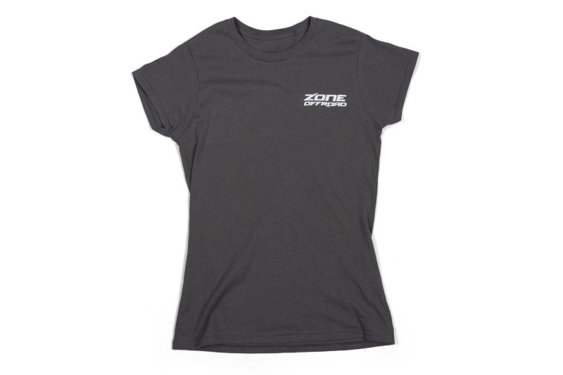 Zone Offroad Charcoal Gray Premium Cotton T-Shirt w/ Zone Offroad Logo - Womens - Small - ZONU9163S